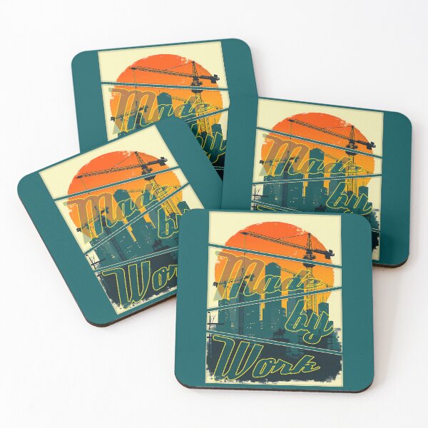 Item preview, Built by Workers City Skyline Vintage Labor Day Design designed and sold by Topoartispp.