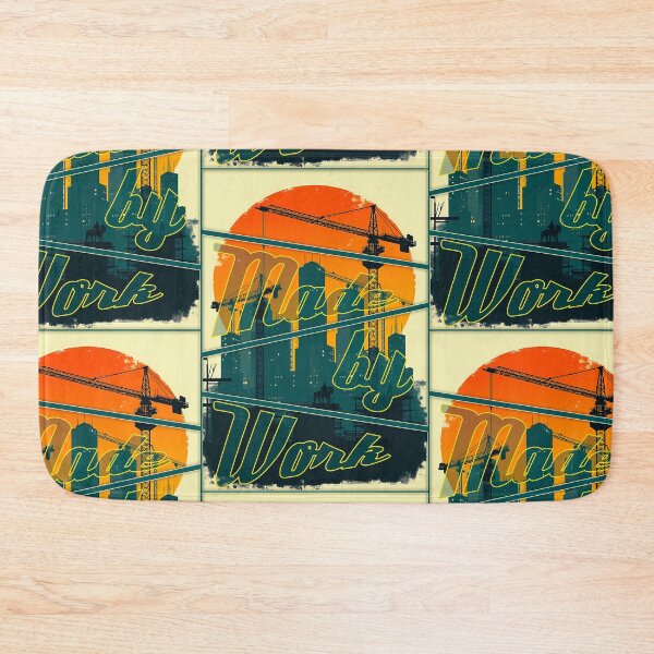 Item preview, Built by Workers City Skyline Vintage Labor Day Design designed and sold by Topoartispp.