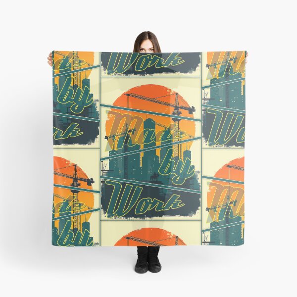 Item preview, Built by Workers City Skyline Vintage Labor Day Design designed and sold by Topoartispp.
