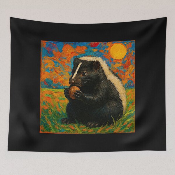 Item preview, Skunk Family – Artistic Wildlife Print #4 designed and sold by Helios Be. Lavsh.