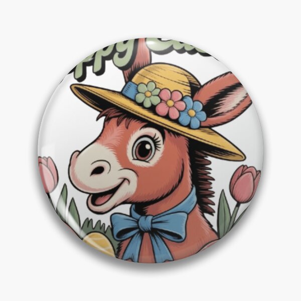 Item preview, Vintage Easter Donkey – Cute Retro Spring Animal Illustration designed and sold by Youpiworld.