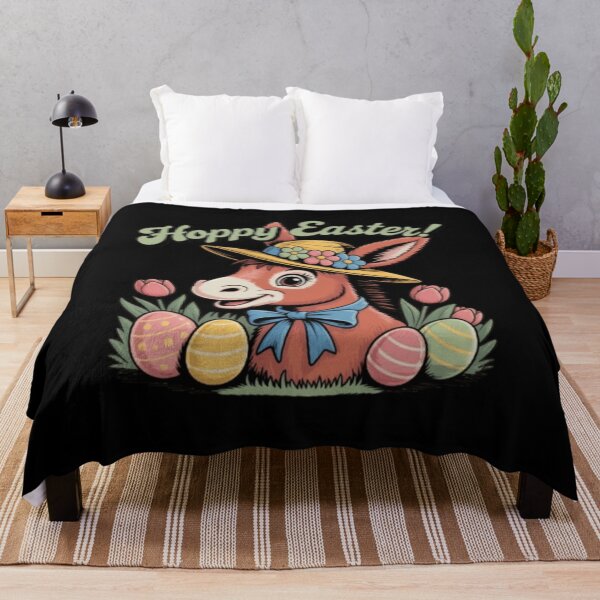 Item preview, Vintage Easter Donkey – Cute Retro Spring Animal Illustration designed and sold by Youpiworld.