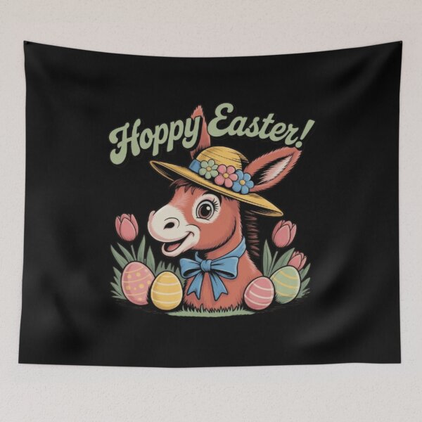 Item preview, Vintage Easter Donkey – Cute Retro Spring Animal Illustration designed and sold by Youpiworld.