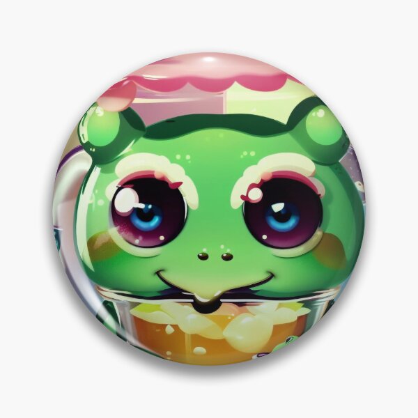 Item preview, Adorable Frog Drinking Bubble Tea – Kawaii Cozy Animal Art designed and sold by Noctavia07.
