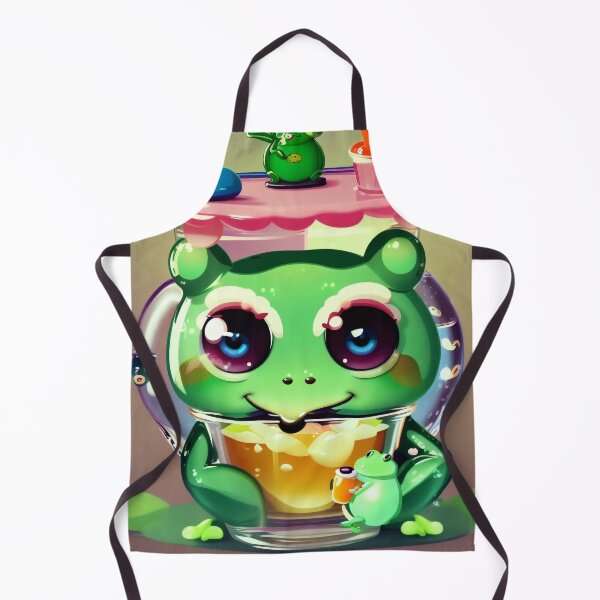 Item preview, Adorable Frog Drinking Bubble Tea – Kawaii Cozy Animal Art designed and sold by Noctavia07.