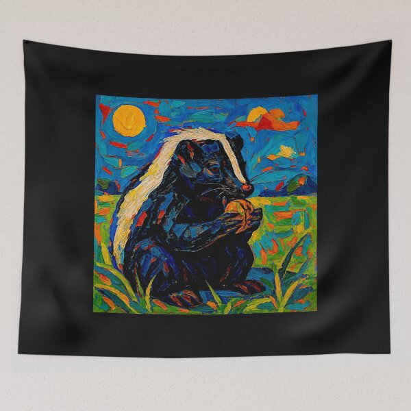 Item preview, Skunk Family – Artistic Wildlife Print #5 designed and sold by Helios Be. Lavsh.