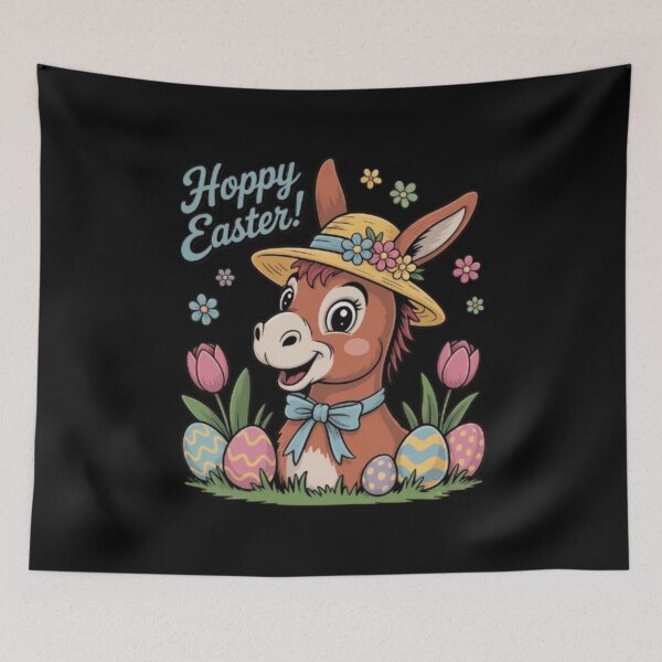 Item preview, Vintage Easter Donkey – Cute Retro Spring Animal Illustration designed and sold by Youpiworld.