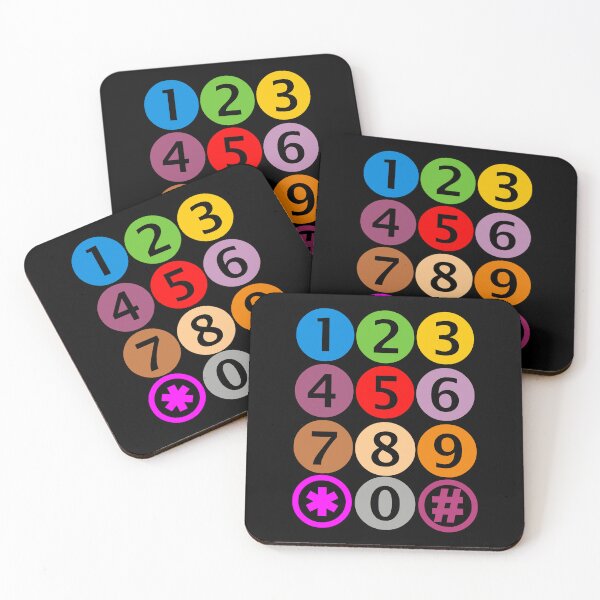Item preview, Colorful Minimal Number Grid designed and sold by NNAANN.