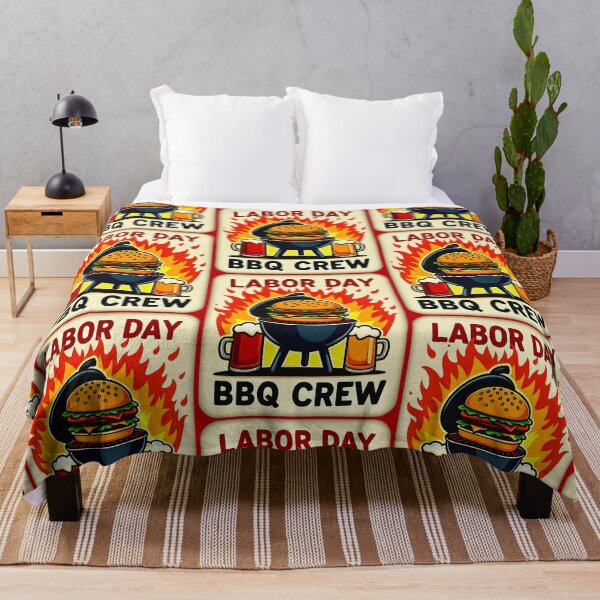 Item preview, Labor Day BBQ Crew Flame Grill Shirt – Worker Holiday Design designed and sold by Topoartispp.