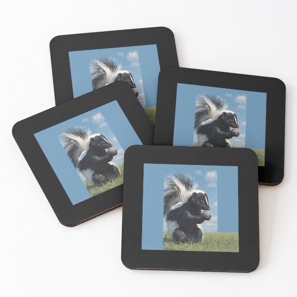 Item preview,  Skunk Family – Artistic Wildlife Print #6 designed and sold by Helios Be. Lavsh.