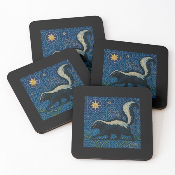 Item preview, Skunk Family – Artistic Wildlife Print #7 designed and sold by Helios Be. Lavsh.