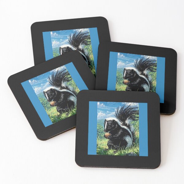 Item preview, Skunk Family – Artistic Wildlife Print #8 designed and sold by Helios Be. Lavsh.