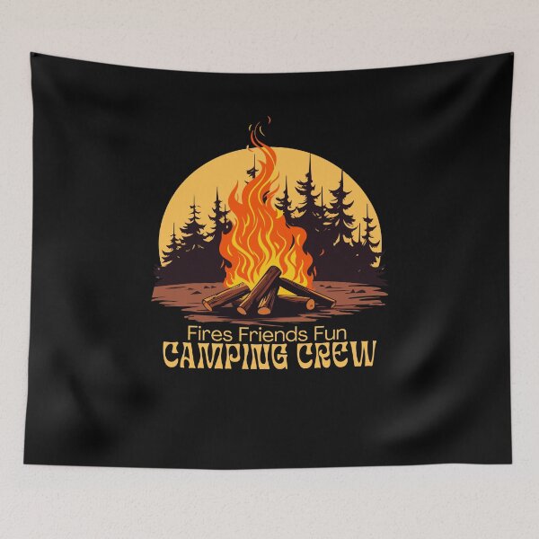 Item preview, Fires Friends Fun Camping Crew designed and sold by LuveraxArt.