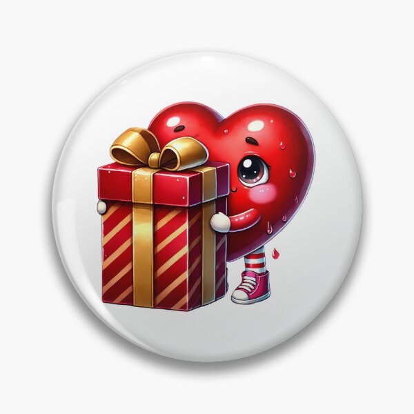 Item preview, Sweet Valentine Heart Gift Box - Cute Love Surprise & Romantic Ribbon Art designed and sold by FuzionRaptor.