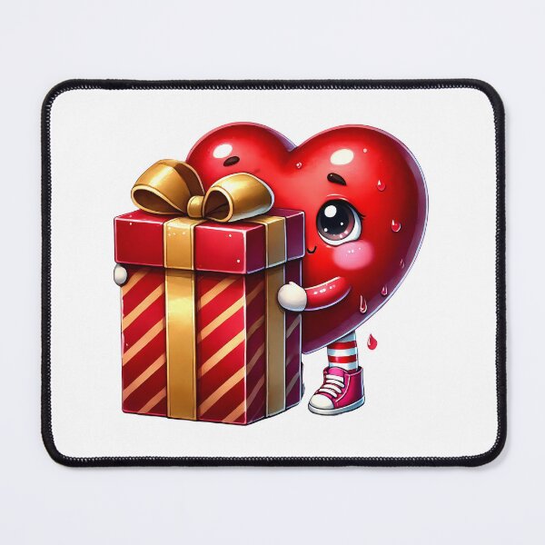 Item preview, Sweet Valentine Heart Gift Box - Cute Love Surprise & Romantic Ribbon Art designed and sold by FuzionRaptor.