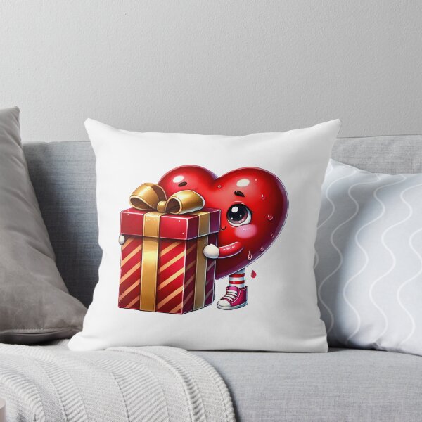 Item preview, Sweet Valentine Heart Gift Box - Cute Love Surprise & Romantic Ribbon Art designed and sold by FuzionRaptor.