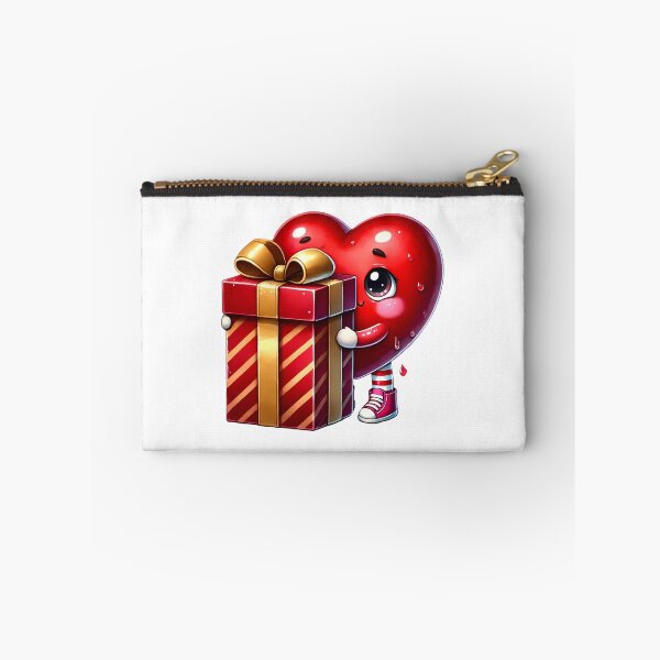 Item preview, Sweet Valentine Heart Gift Box - Cute Love Surprise & Romantic Ribbon Art designed and sold by FuzionRaptor.