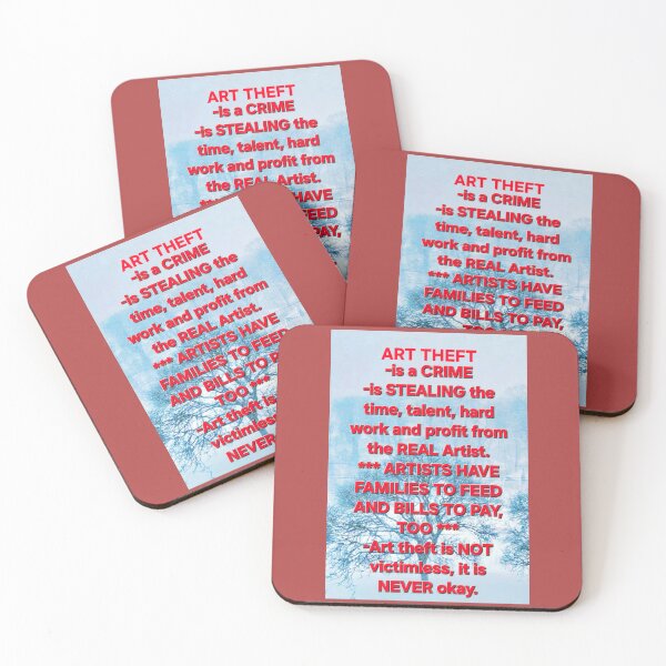 Item preview, Art Theft is Not Okay designed and sold by Art by SuJaKul.
