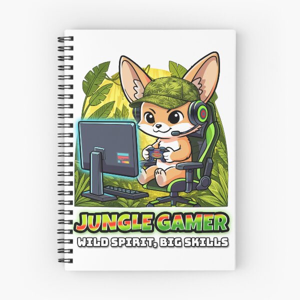 Artikelvorschau, Dschungel-Gamer | Vektorillustration eines Wüstenfuchses – Wald-Edition entworfen und verkauft von AmazingEG.