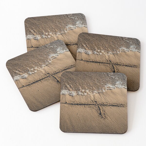 Item preview, Christian Cross Sand Drawing Ocean Tide designed and sold by chase-thewave.