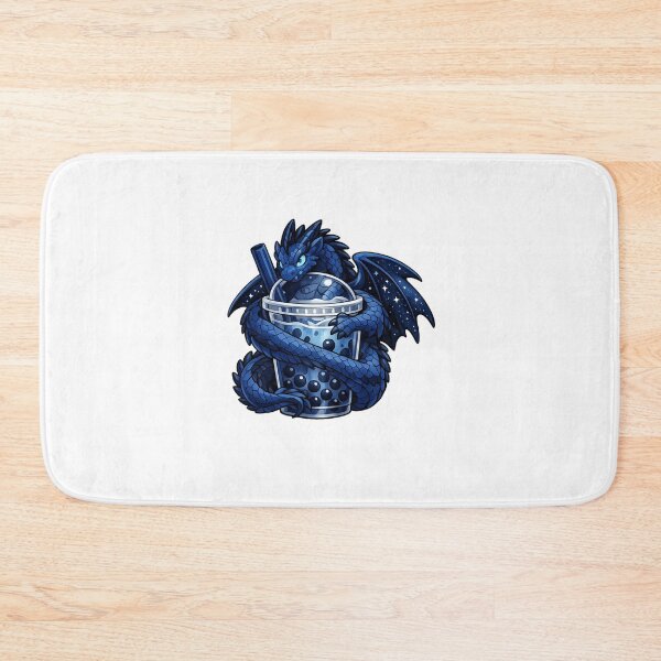 Item preview, Midnight Blue Dragon Bubble Tea – Fantasy Dragon Boba Art designed and sold by Reminixi.