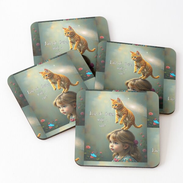 Item preview, Better With a Cat designed and sold by Amanda8409.