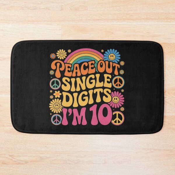 Item preview, Peace Out Single Digits I’m 10 Retro Hippie Birthday Shirt Groovy 70s Style Funny Kids Gift designed and sold by Youpiworld.