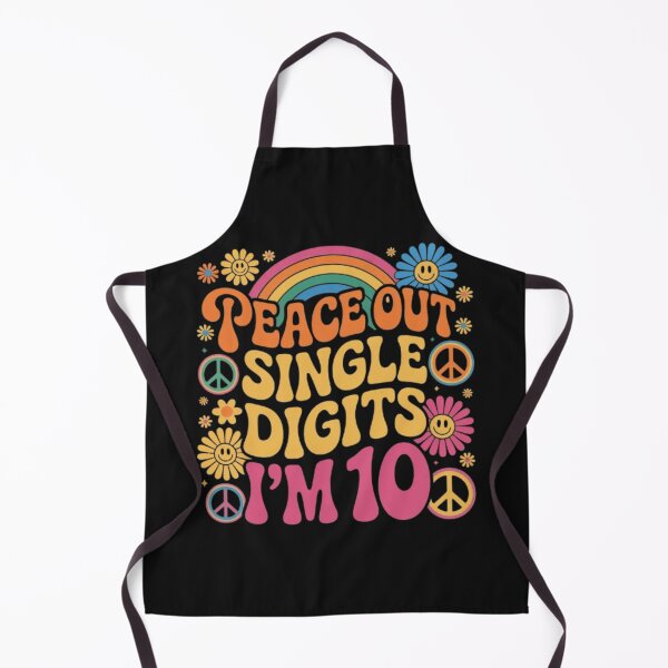 Item preview, Peace Out Single Digits I’m 10 Retro Hippie Birthday Shirt Groovy 70s Style Funny Kids Gift designed and sold by Youpiworld.