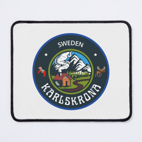 Item preview, Karlskrona Sweden Emblem | Scandinavian Travel Badge Design designed and sold by World Designs.