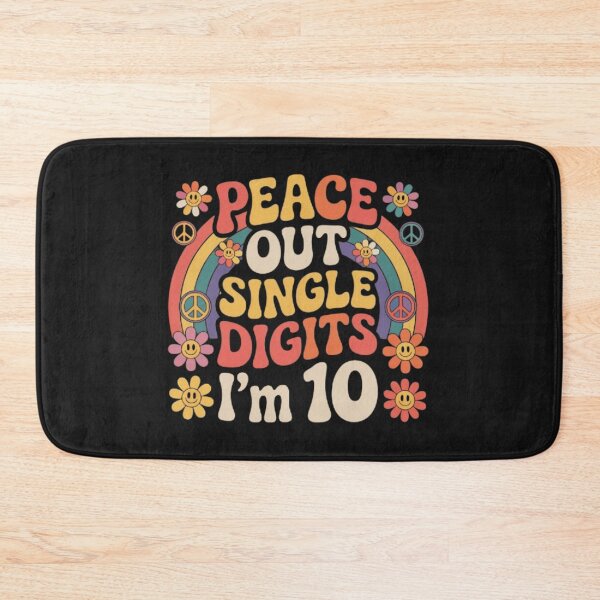 Item preview,  Peace Out Single Digits I’m 10 Retro Hippie Birthday Shirt Groovy 70s Style Funny Kids Gift designed and sold by Youpiworld.