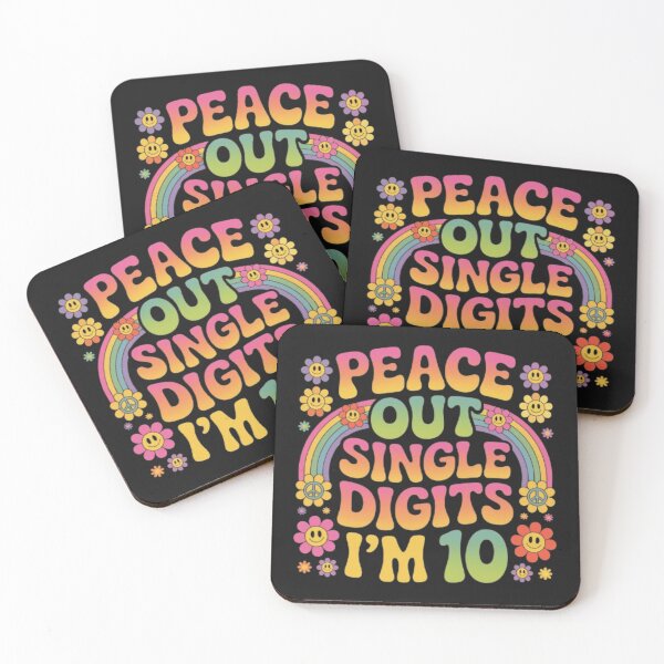 Item preview, Copy of  Peace Out Single Digits I’m 10 Retro Hippie Birthday Shirt Groovy 70s Style Funny Kids Gift designed and sold by Youpiworld.