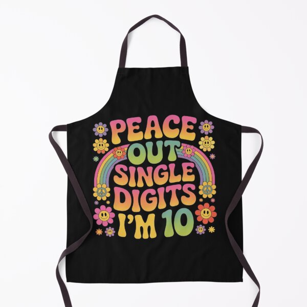 Item preview, Copy of  Peace Out Single Digits I’m 10 Retro Hippie Birthday Shirt Groovy 70s Style Funny Kids Gift designed and sold by Youpiworld.