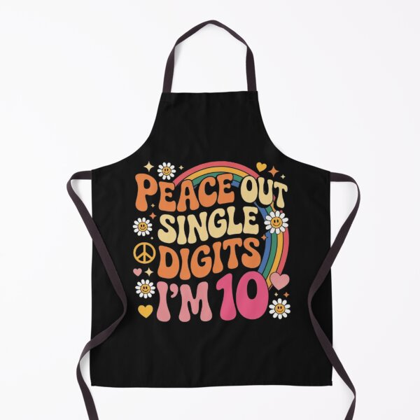 Item preview, Peace Out Single Digits I’m 10 Retro Hippie Birthday Shirt Groovy 70s Style Funny Kids Gift designed and sold by Youpiworld.