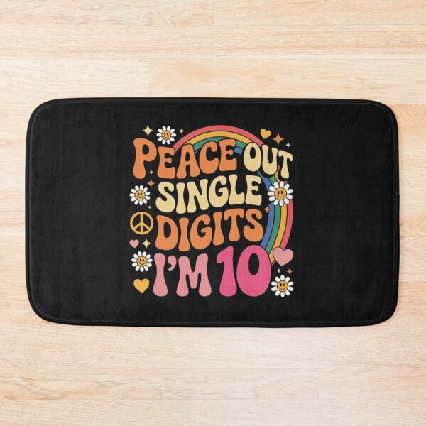 Item preview,   Peace Out Single Digits I’m 10 Retro Hippie Birthday Shirt Groovy 70s Style Funny Kids Gift designed and sold by Youpiworld.
