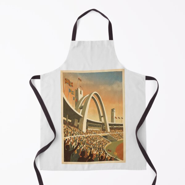 Item preview, Retro 1950s International Games Stadium Poster designed and sold by 1950s ⭐⭐⭐⭐⭐.