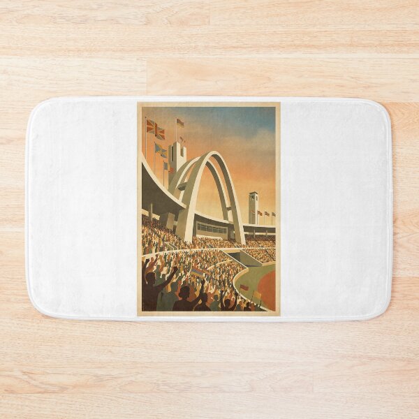 Item preview, Retro 1950s International Games Stadium Poster designed and sold by 1950s ⭐⭐⭐⭐⭐.