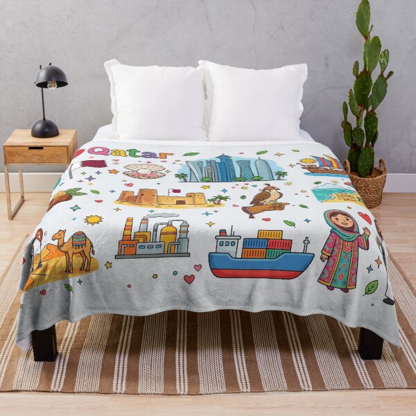 Item preview, I Love Qatar, map, Modern Doha Skyline & Traditional Heritage Art designed and sold by mashmosh.