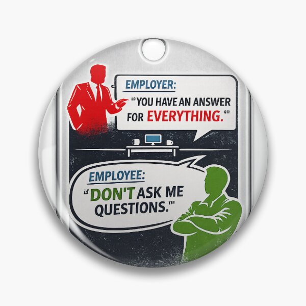 Item preview, If You Don’t Want the Answer, Don’t Ask the Question collectable dog tag. designed and sold by Fuskiss.