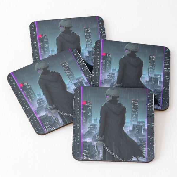 Item preview, Shadow of the Chain – Neon Noir Anime Warrior designed and sold by Kamast Anime Artworks.