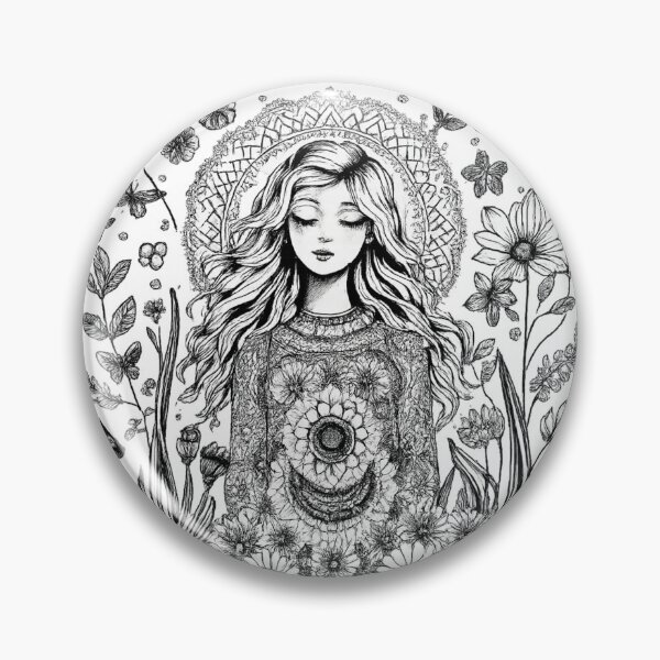Item preview, Mikaela the chosen one - Zentangle art designed and sold by Substance_life.