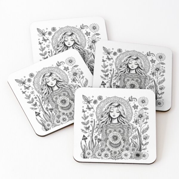 Item preview, Mikaela the chosen one - Zentangle art designed and sold by Substance_life.