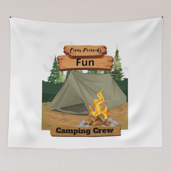 Item preview, Fires Friends Fun Camping Crew designed and sold by LuveraxArt.