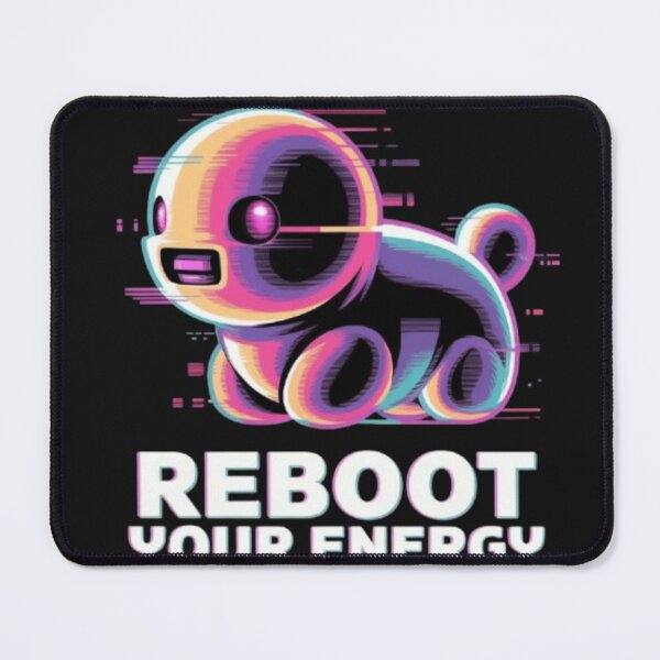 Item preview, Retro Futuristic Reboot Your Energy Cute Cyber Robot Y2K Vaporwave Gamer Shirt designed and sold by Youpiworld.