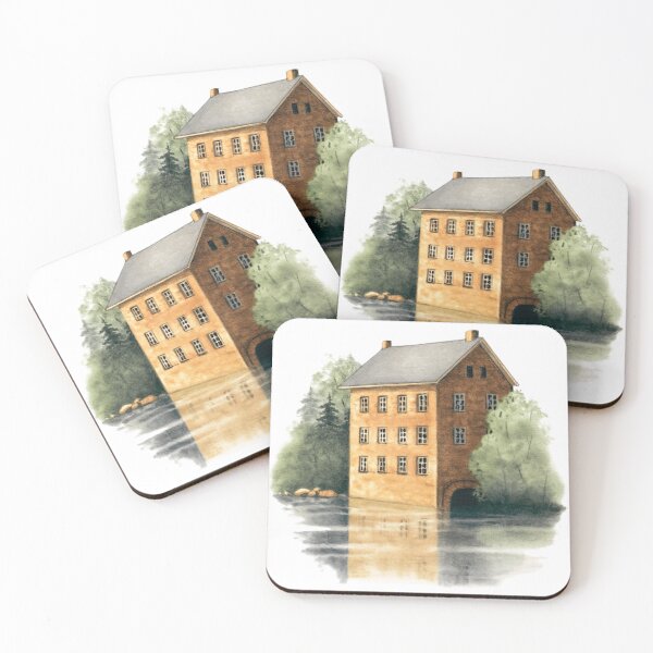 Item preview, Stone Mill, Old Grist Mill Historic Building designed and sold by JoyfulWhimsy.