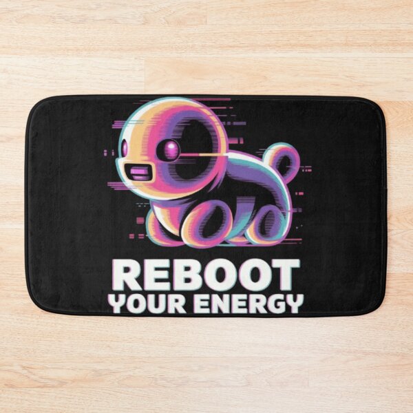 Item preview, Retro Futuristic Reboot Your Energy Cute Cyber Robot Y2K Vaporwave Gamer Shirt designed and sold by Youpiworld.