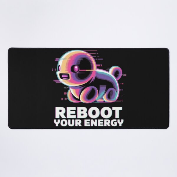 Item preview, Retro Futuristic Reboot Your Energy Cute Cyber Robot Y2K Vaporwave Gamer Shirt designed and sold by Youpiworld.