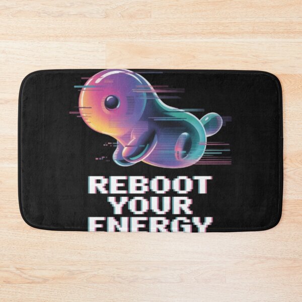 Item preview, Copy of Retro Futuristic Reboot Your Energy Cute Cyber Robot Y2K Vaporwave Gamer Shirt designed and sold by Youpiworld.