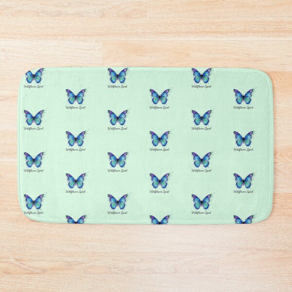 Item preview, "Modern Deconstructed Butterfly: Geometric Patchwork in Cool Tones with Script Typography" designed and sold by Blue Bird  Designs.