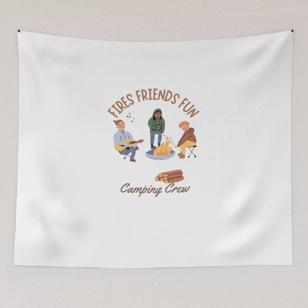 Item preview, Fires Friends Fun Camping Crew designed and sold by LuveraxArt.