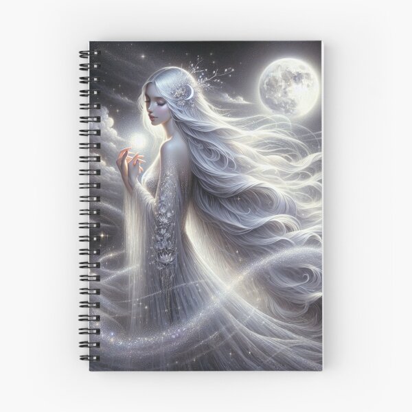 Item preview, Selene Moon Goddess – Celestial Divine Feminine Lunar Art designed and sold by AnalajiaDesigns.
